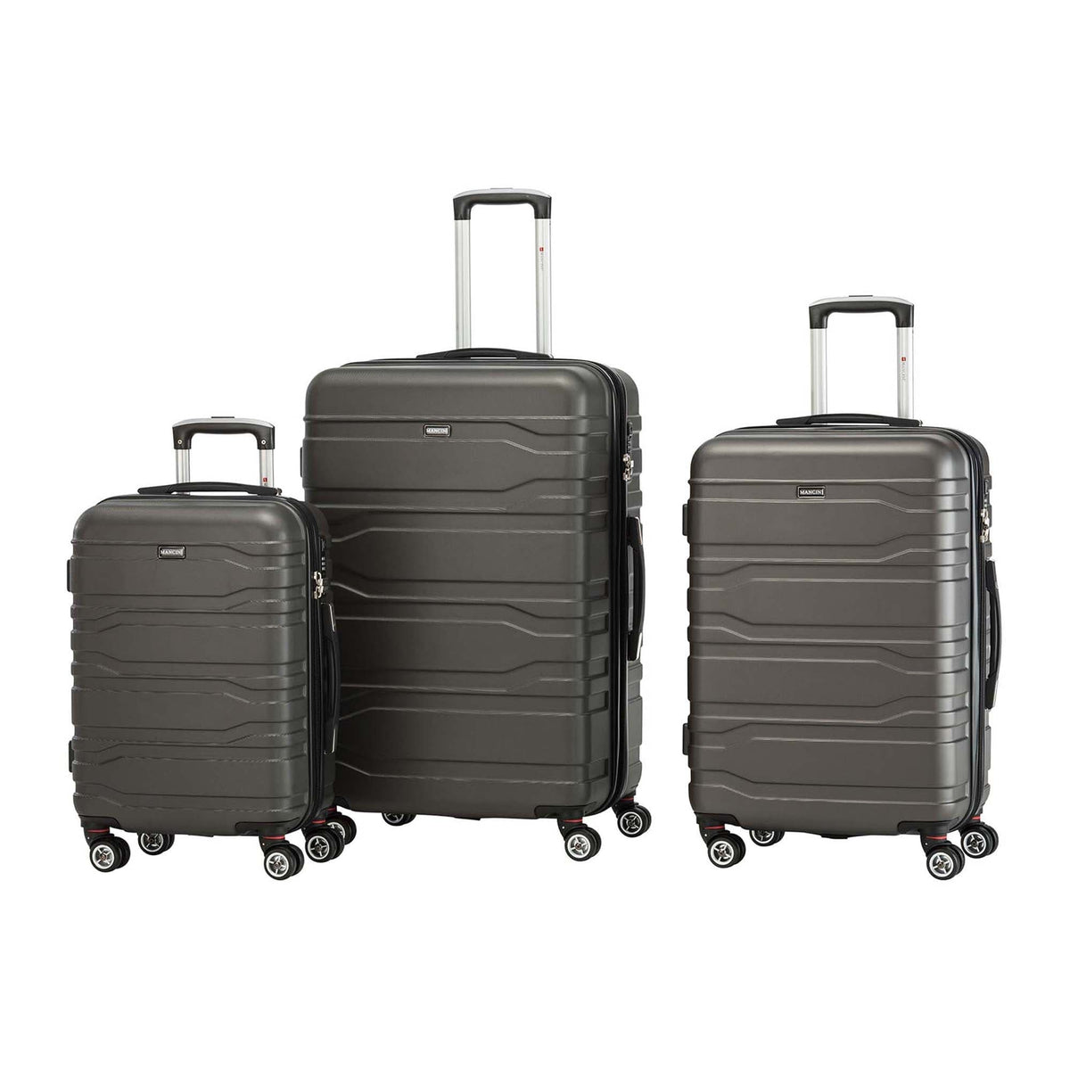 Mancini San Marino Lightweight 3 Piece Spinner Luggage Set