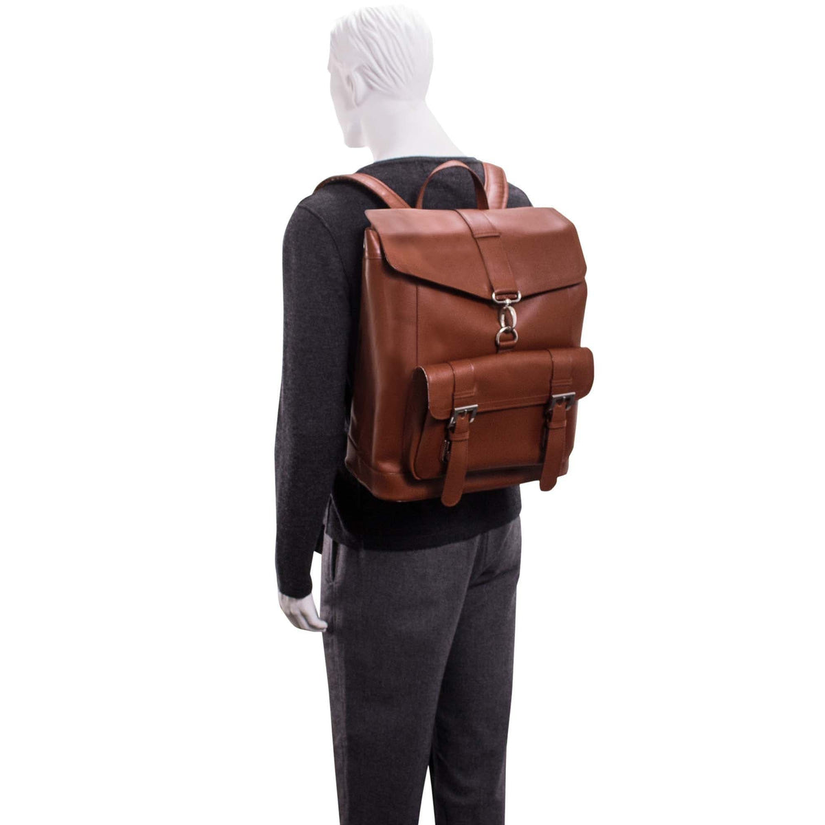 McKlein USA Hagen 15" Leather Laptop Backpack