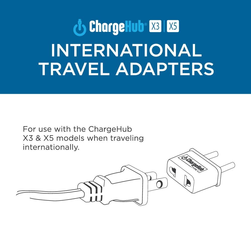 The Charge Hub International Travel Adapter for Charge Hub X3 & X5