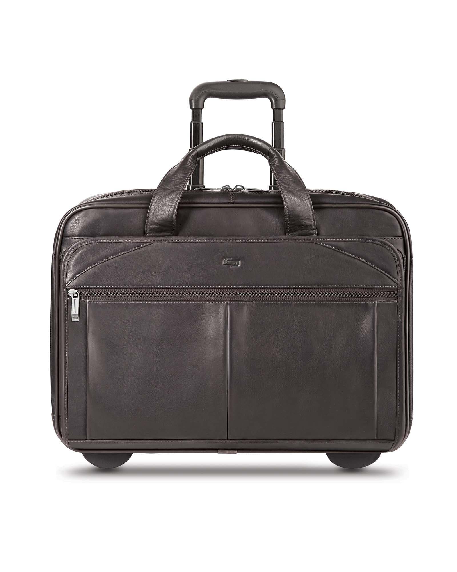 Solo Vintage Walker Leather Rolling Case