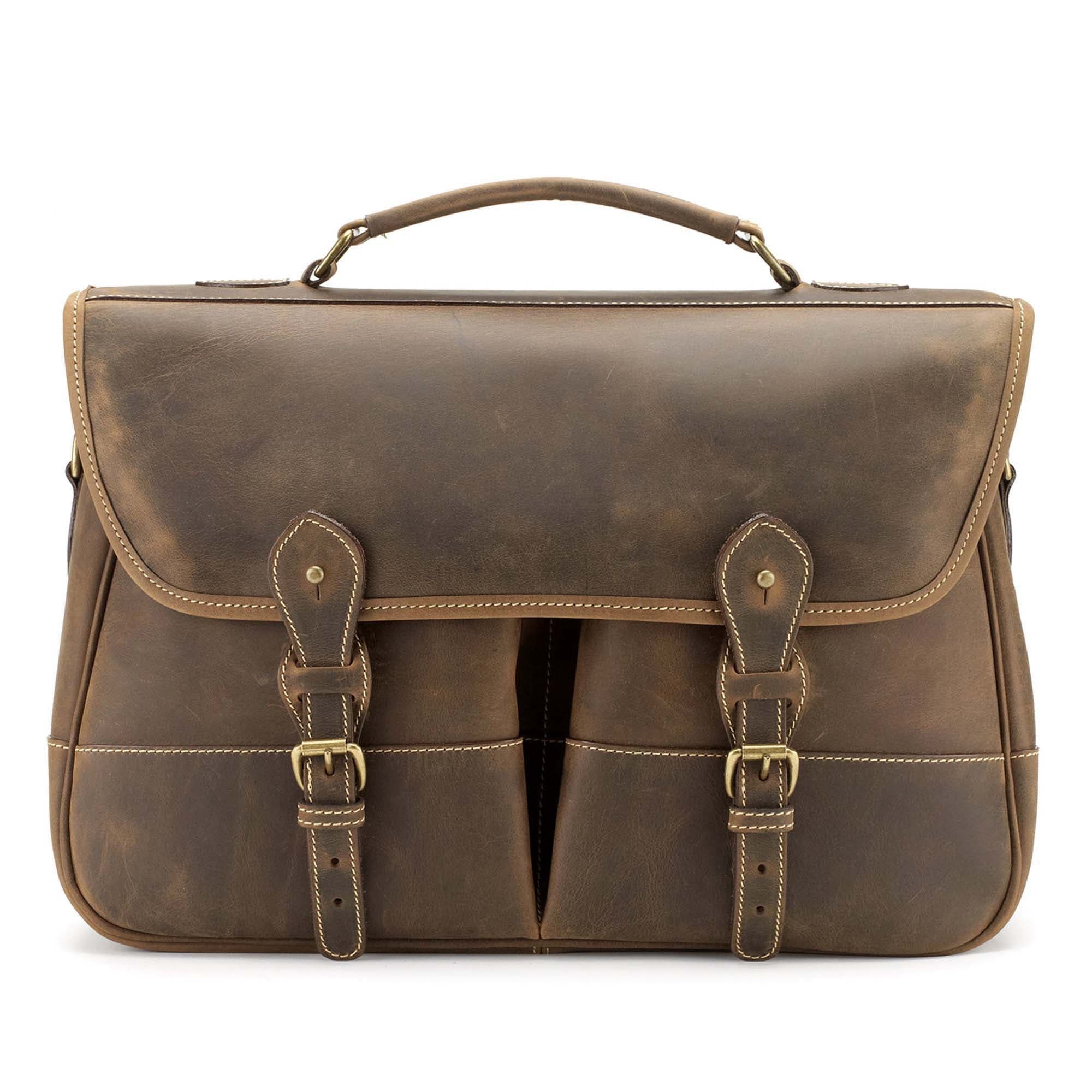 Tusting Clipper Leather Satchel Bag – bagdUp