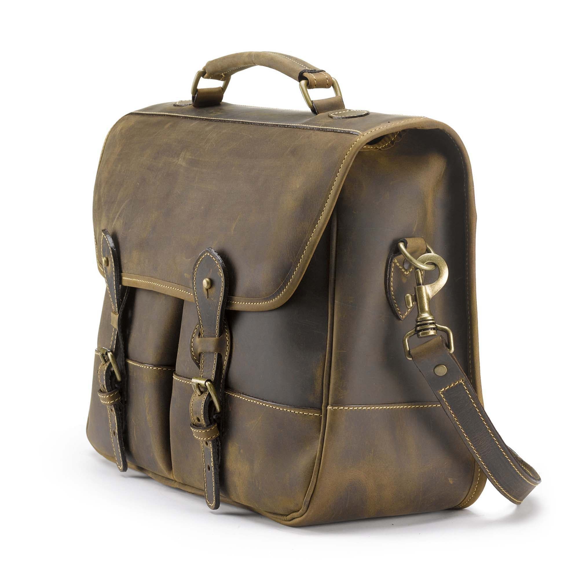 Tusting Clipper Leather Satchel Bag – bagdUp