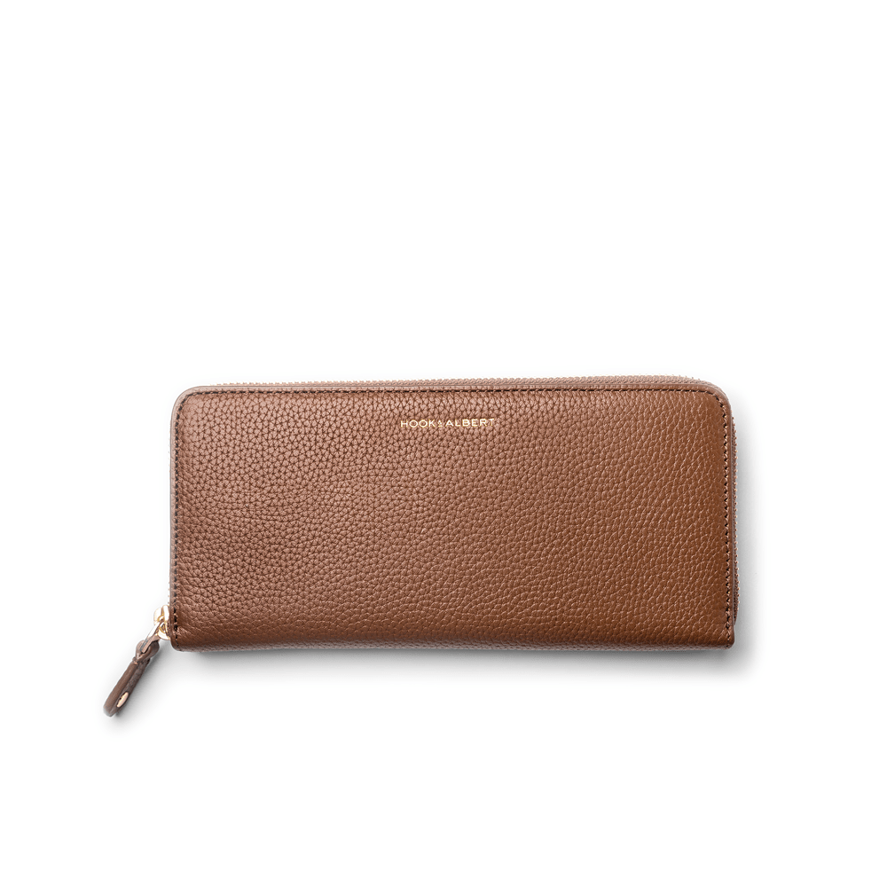 Hook & Albert Women's  Leather Zip-Around Wallet